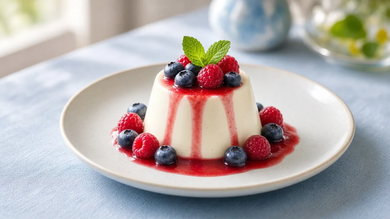 Tiramisu mit Beeren und Minze